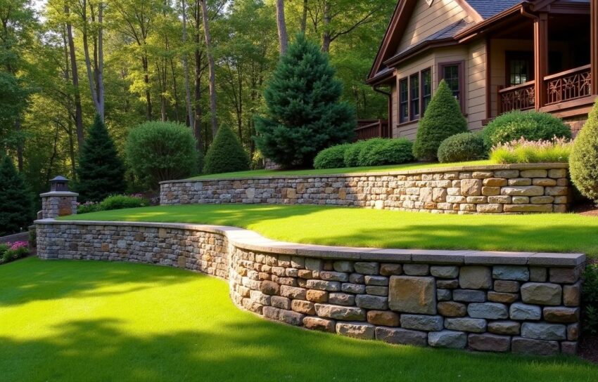 Retaining Wall Ideas for Sloped Backyard