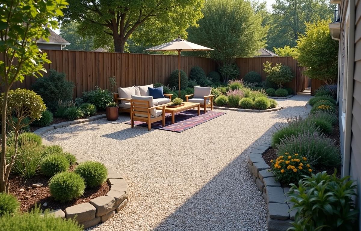 Backyard Pea Gravel Patio Ideas