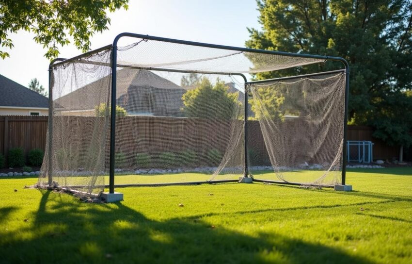 how to build a backyard batting cage