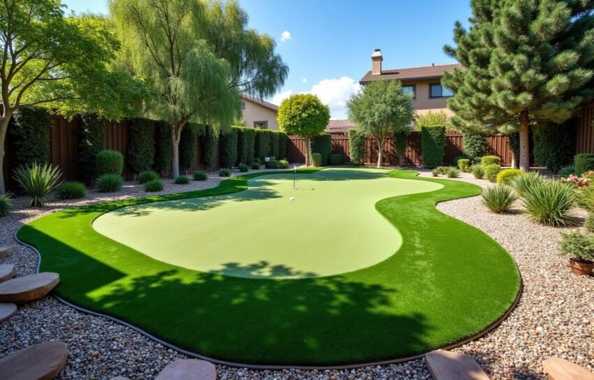 how to build a backyard putting green