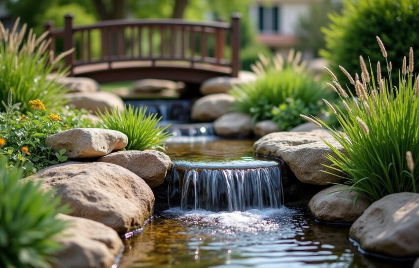 how to build a backyard stream