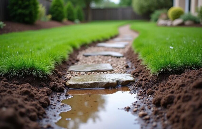 how to fix a muddy backyard